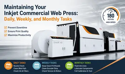 Maintaining Your Inkjet Commercial Web Press: Daily, Weekly, and Monthly Tasks