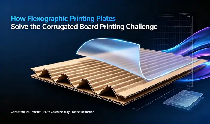 Flexographic printing plates conform to corrugated flute peaks and valleys for consistent ink coverage